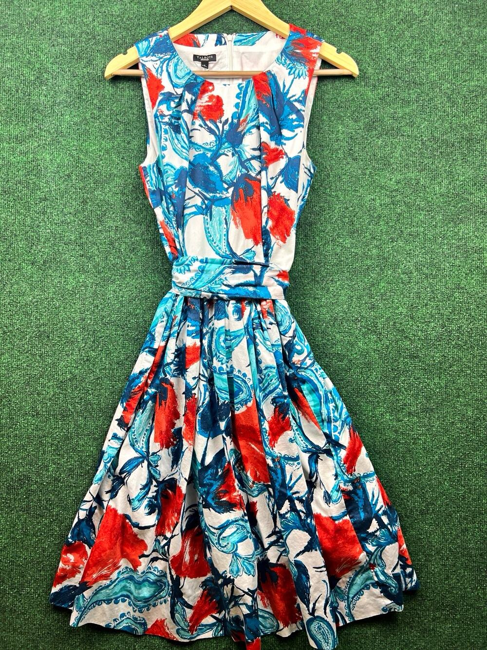 Talbots Sleeveless Floral Pocket Dress